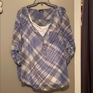 Torrid striped blouse good condition shear